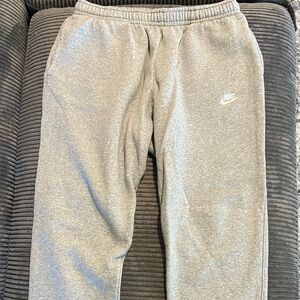 Nike wide leg grey sweatpants